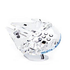 NEW In BOX Swarovski Star Wars Millennium Falcon Ship Figurine 5619212
